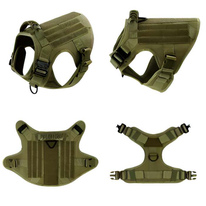 Tactical Harness And Leash Set - GREEN